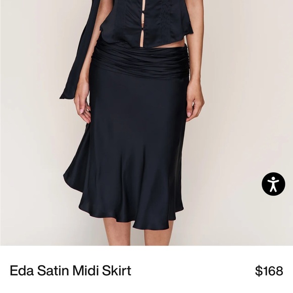 New Guizio-
Eda Satin Midi Skirt - Picture 5 of 5